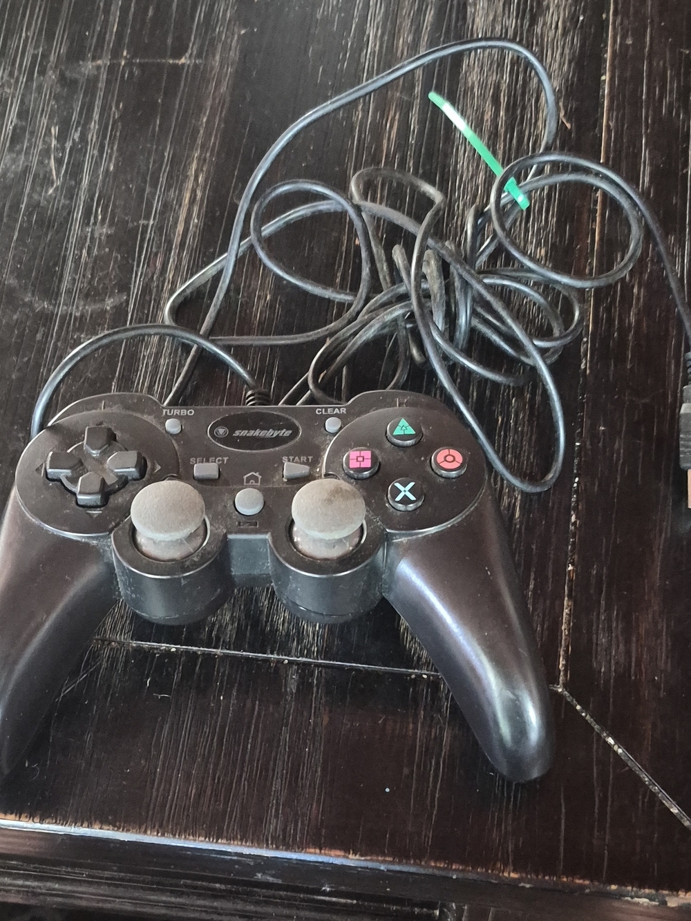 Untested Black Wired Dual Analog Game Controller